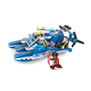 Set de blocuri de construcție pentru mașini de poliție 2 în 1 - Model C - Avioane de luptă