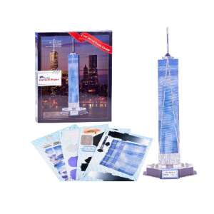 One World Trade Center 3D puzzle, 23 darabos, Clever & Happy márka, New York City látkép modell - Puzzle & Kirakó