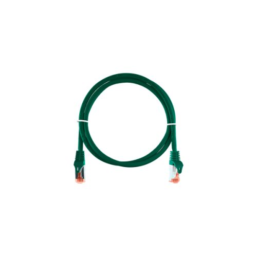 NIKOMAX S/FTP CAT6a LSOH patch kábel, 20m zöld ethernet kábel, hálózati összekötő kábel - Patch kábel