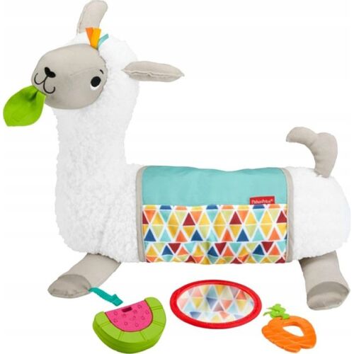 Fisher-Price Grow-with-Me Tummy Time láma tükörrel, sárgarépa és görögdinnye rágókával - Babaszoba