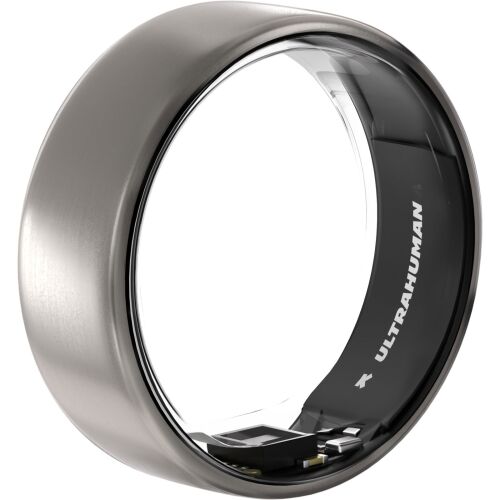 Ultrahuman Ring Air Raw Titanium, 7-es méret, okosgyűrű egészség és fitnesz követéshez - Okosóra