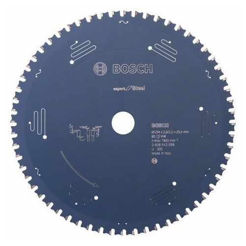 Bosch Expert Steel körfűrészlap 254mm 60 fog - Elektromos fűrész kiegészítő