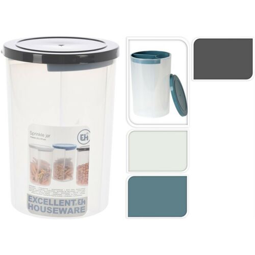 EXCELLENT HOUSEWARE 3-részes műanyag tárolódoboz, ideális konyhai rendszerezéshez - Konyhai tárolóedény