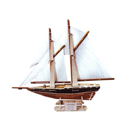 Bluenose 3D vitorlás puzzle, 80 darabos karton modellhajó