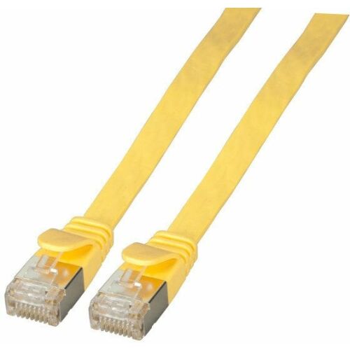 EFB RJ45 lapos patchkábel U/FTP, Cat.6A, PVC, 1m, sárga 163665348 - Patch kábel
