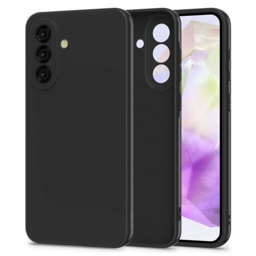 Tech-Protect Icon fekete szilikon tok Samsung Galaxy A37 5G készülékhez, termékfotó - Tech-Protect