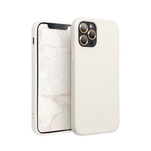 ROAR SPACE tok iPhone 13-hoz, akva fehér, elöl- és hátulnézet - Roar
