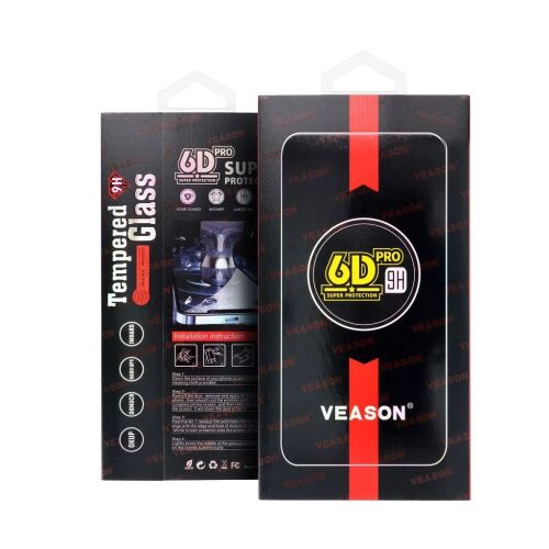 6D Pro Veason üvegfólia iPhone 16 Pro készülékhez fekete 163748572 - Kijelzővédő fólia