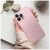 Kézben tartott iPhone 17 AIR metál rózsaszín tok