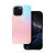 Forcell F-Protect Mirage rózsaszín-kék iPhone 16 Pro Max tok iPhone-on, közelkép
