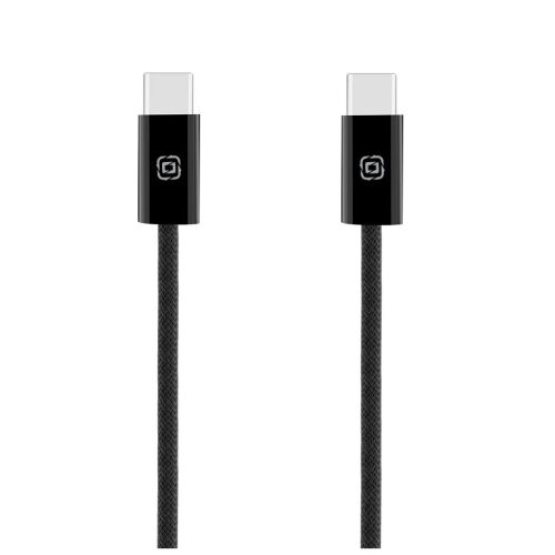 OBAL:ME Super Fast USB-C - USB-C 100W töltőkábel, fekete fonott - OBAL:ME
