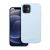 Simply Roar Cloud Skin világoskék iPhone 12 szilikon tok iPhone 12-n, elölnézet.