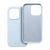 Világoskék Simply Roar Cloud Skin iPhone 12 tok, külső és belső bélést mutatva.