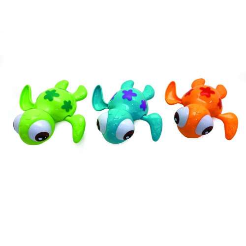 Magni felhúzható teknősbéka fürdőjáték, zöld, kék és narancssárga