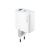 Forever TC-06-20AC 20W USB-C és USB fali töltő, fehér, ferde nézet