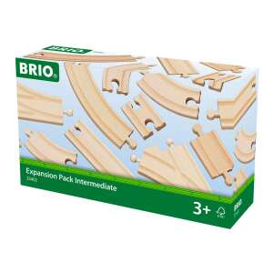 BRIO World 16 darabos Pálya bővítő készlet 44711911 Vonat, vasúti elem, autópálya