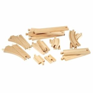 BRIO World 16-Piece Wooden Railway Track Expansion Set - Brio