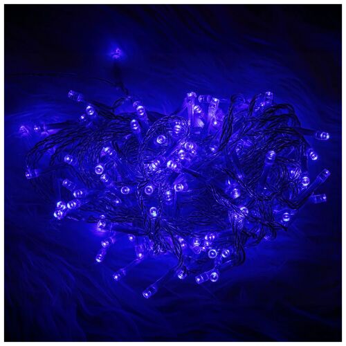 LED-es fényfüzér 180LED 14,4m kék Forever Light