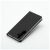 Ferde nézet a LUNA Book Carbon fekete tokról Samsung Galaxy A21s készülékhez