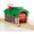 Brio Train Garage 33574, wooden train garage with red door, compatible with other Brio railway sets