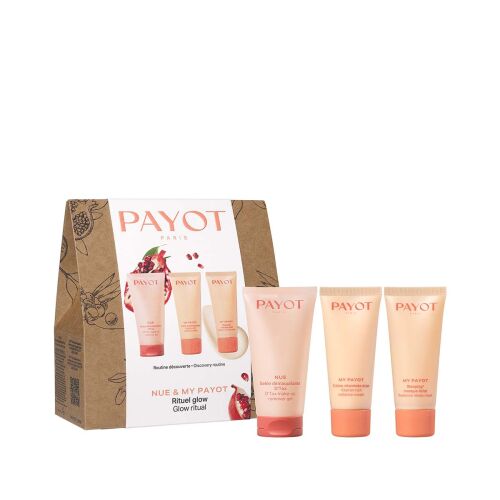 Payot Nue Ritual Glow szett sminklemosó géllel, arctisztítóval és hidratáló géllel. - Arcápolási szett