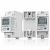 Qoltec Egyfázisú elektronikus energiafogyasztásmérő DIN-sínre RESET időszakos és állandó mérő 230V 60A LCD LED 2P 175765013