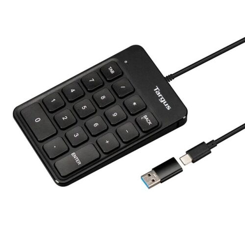 Targus USB vezetékes billentyűzet, Fekete 167744243 - Numerikus billentyűzet