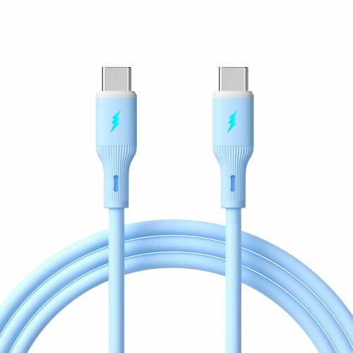 Akyga USB-C - USB-A kábel 1 m Kék (AK-USB-68)