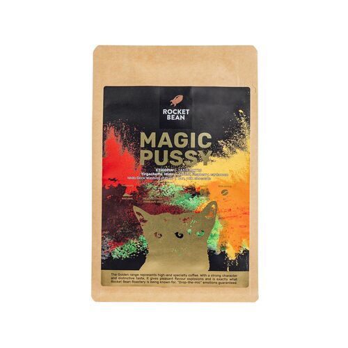 Rocket Bean - Magic Pussy Etiópia Guji Shakisso Natural Espresso kávébab 200 g 163861099 - Élelmiszer és ital