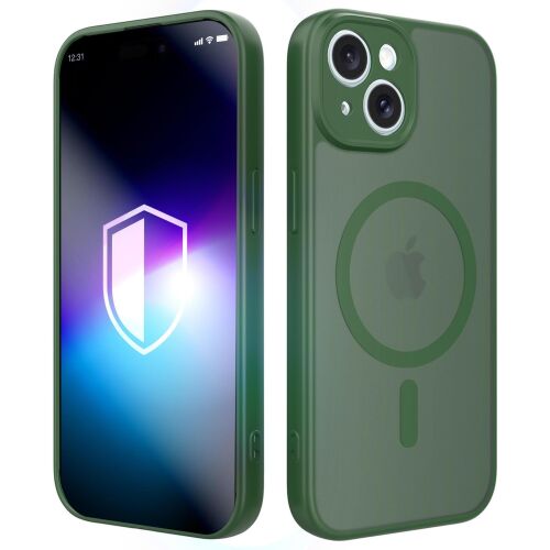3MK Apple iPhone 15 - 3mk Misty MagCase Green 165631353 - Telefon