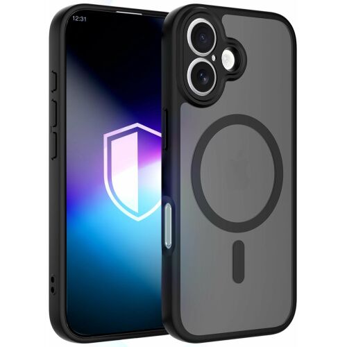 3MK Apple iPhone 16 - 3mk Misty MagCase Black 164446441 - Telefontok