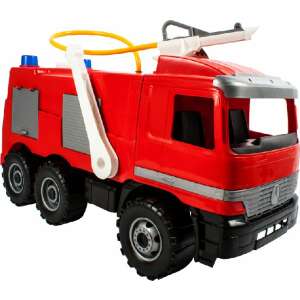 Zabawka Lena Mercedes pojazd strażacki, czerwony, wąż wodny, pompa, 64 cm - Gra