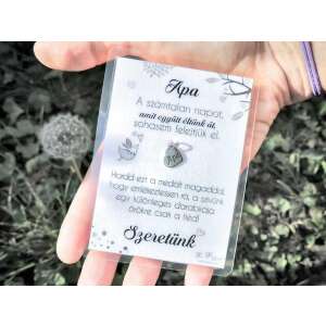 Szeretünk Apa medál köszönő kártyával 87451833 - Ajándék kulcstartó