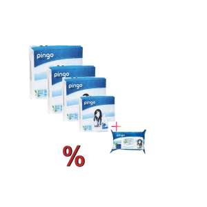 Pingo ökológiai eldobható havi Pelenkacsomag 11-25kg Junior 5 (4x36db)
