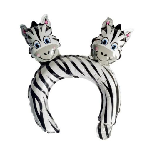 Fólias léggömb zebra mintával 1db BCF-598 163943045 - Party kellék