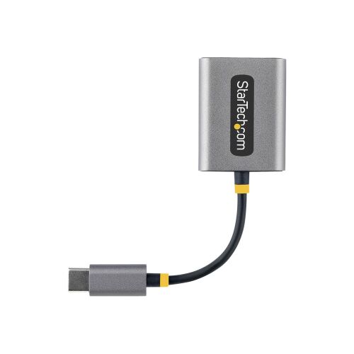 StarTech.com USB-C kettős 3.5mm audio adapter, ferde nézet - Átalakító
