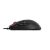 Az HP HyperX Pulsefire Saga fekete gamer egér oldalnézete, gombokkal és ergonomikus kialakítással