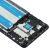 Közelkép a Samsung Galaxy A01 Core LCD képernyő keretéről, részletes nézet