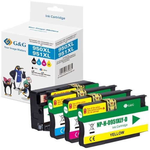 G&G High Quality Patronen 4er Set HP950XL/951XL BK/C/M/Y 164104770 - Tintapatron