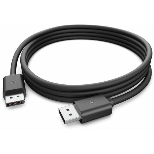 Dell DisplayPort 1.4 kábel, fekete, feltekerve, mindkét dugóval, nagyfelbontású kijelzőkhöz - DisplayPort
