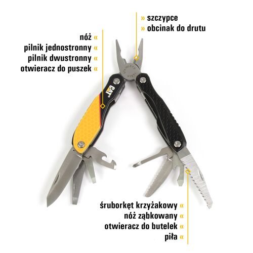 CAT készlet 3 darab: Multi Tool, Kés és Kulcstartó 164156676 - Multifunkciós szerszám