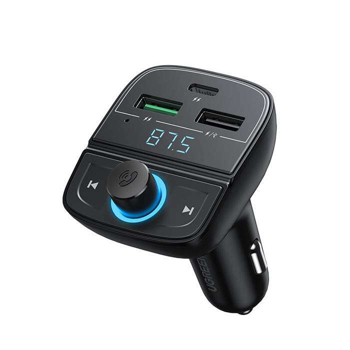 UGREEN FM adó Bluetooth 5.0 autó töltő mp3 3x USB TF Micro SD 4,8...