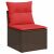 vidaXL 4 db barna polyrattan kerti kanapégarnitúra párnákkal 164168309
