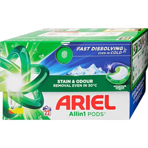 Ariel Allin1 PODS Mountain Spring mosókapszula, 22 darab, csomagolásban - Mosókapszula