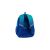 Coolpack Jerry ergonomikus iskolatáska, Gradient Ocean, hátulnézet párnázott vállpántokkal, mellkaspánttal és ergonomikus EVA hátlappal