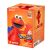 Blokees PreCool S2 Szezám utca Elmo figura csomagolás, élénk narancssárga doboz, melyen a mozgatható Elmo játék látható hátizsákkal