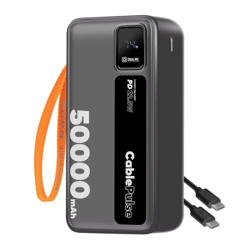 OBAL:ME CablePulse powerbank 50000mAh 22,5W fekete 164232591 - OBAL:ME