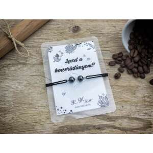 Hemati angyal karkötő fekete zsinórral, állítható méret, tökéletes koszorúslányoknak, köszönő kártyával - Nőknek