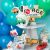 Építőjármű tematikájú születésnapi cupcake-ek építőjármű gyertyákkal és 'Garage Vehicles' tortaállvánnyal díszítve, kék és zöld lufikkal körülvéve.