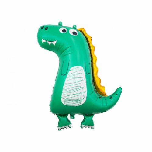 Lufi, fólia, zöld mosolygó dinoszaurusz, 69 cm